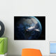 Space Shuttle Backdropped against Wall Decal Design 4