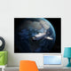 Space Shuttle Backdropped against Wall Decal Design 4