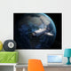 Space Shuttle Backdropped against Wall Decal Design 4
