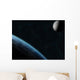 Earth and Moon Wall Decal