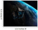 Asteroid Front Earth Wall Decal Design 3