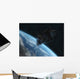 Asteroid Front Earth Wall Decal Design 2
