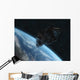 Asteroid Front Earth Wall Decal Design 2