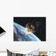Asteroid Front Earth Wall Decal Design 1