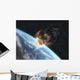 Asteroid Front Earth Wall Decal Design 1