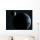 Earth and Moon Wall Decal Design 1