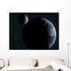Earth and Moon Wall Decal Design 1