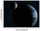 Earth and Moon Wall Decal Design 1