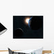 Earth Moon and Sun Wall Decal Design 2