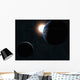 Earth Moon and Sun Wall Decal Design 2