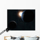 Earth Moon and Sun Wall Decal Design 2