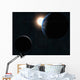 Earth Moon and Sun Wall Decal Design 2