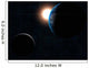 Earth Moon and Sun Wall Decal Design 2
