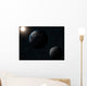 Earth Moon and Sun Wall Decal Design 1