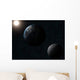 Earth Moon and Sun Wall Decal Design 1