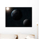 Earth Moon and Sun Wall Decal Design 1