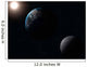 Earth Moon and Sun Wall Decal Design 1
