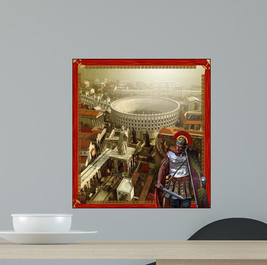 Roman Legionnaire with Roman Wall Decal