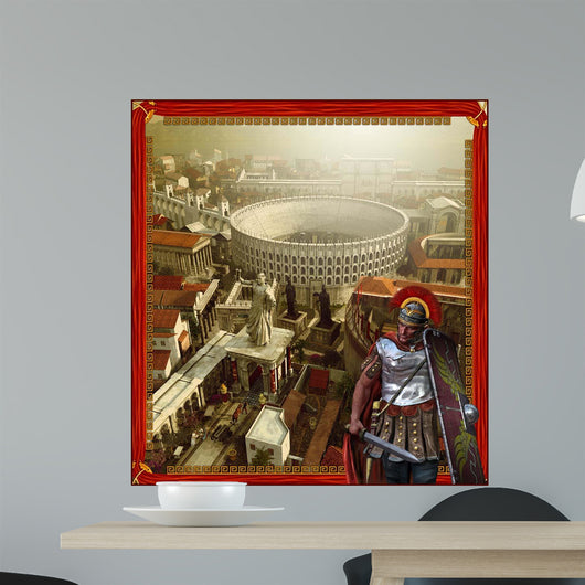 Roman Legionnaire with Roman Wall Decal