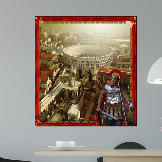 Roman Legionnaire with Roman Wall Decal