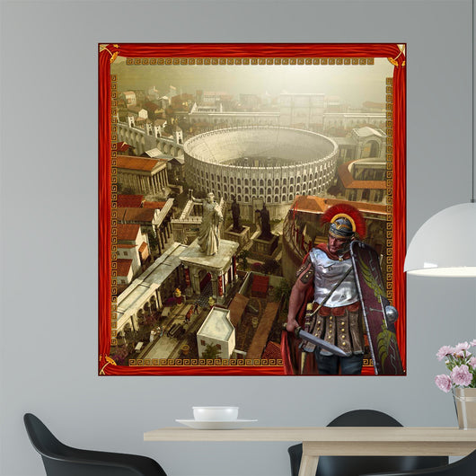 Roman Legionnaire with Roman Wall Decal