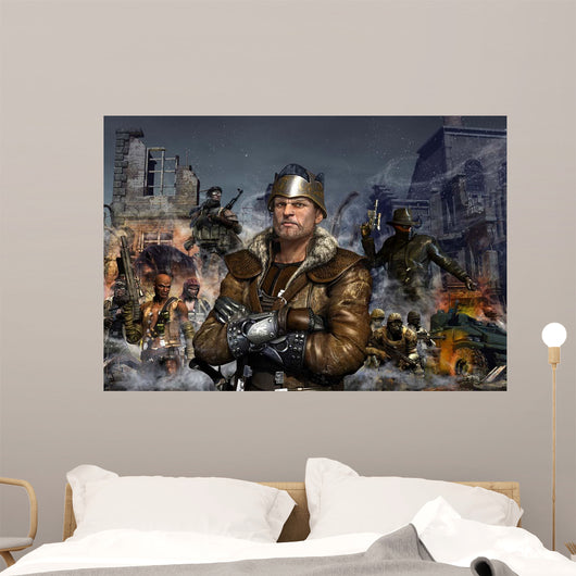 Partisan and Rebels Left Wall Decal