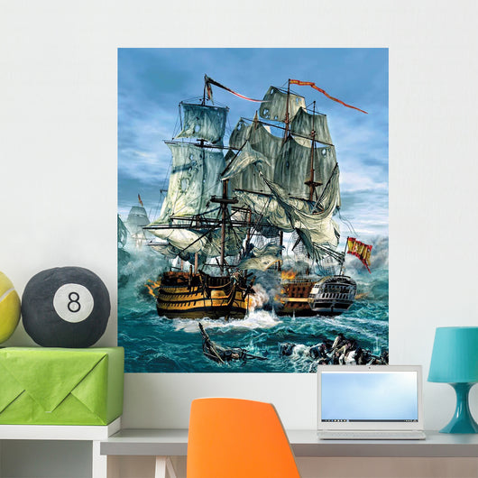 Naval Warfare Was Dominated Wall Decal