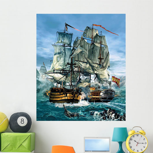 Naval Warfare Was Dominated Wall Decal