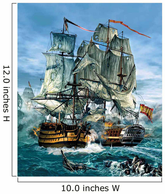 Naval Warfare Was Dominated Wall Decal