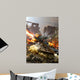 Futuristic Hover Tank Fighting Wall Decal