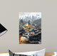 Futuristic Hover Tank Assaulting Wall Decal