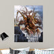 Giant Kraken Emerging out Wall Decal