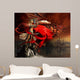 Woman Playing Magical Violin Wall Decal