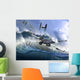 Battle Fictional Ocean Planet Wall Decal