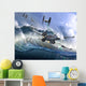 Battle Fictional Ocean Planet Wall Decal