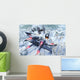 X-wing Attacking Tie Fighter Wall Decal