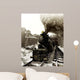Steam Engine Emerging out Wall Decal