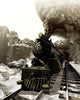 Steam Engine Emerging out Wall Decal