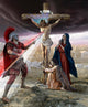 Jesus Cross Roman Piercing Wall Decal