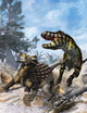 Ankylosaurus Hits Tyrannosaurus Rex Wall Decal