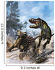 Ankylosaurus Hits Tyrannosaurus Rex Wall Decal