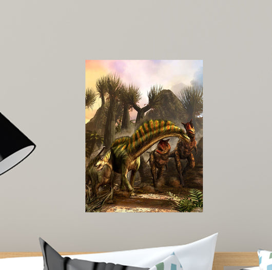 Amargasaurus Is Fending off Wall Decal