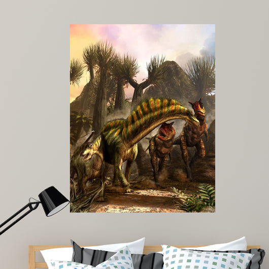 Amargasaurus Is Fending off Wall Decal