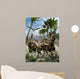 Corythosaurus Being Chased Tyrannosaurus Wall Decal