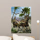 Corythosaurus Being Chased Tyrannosaurus Wall Decal