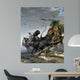 Two Giganotosaurus Trying to Wall Decal