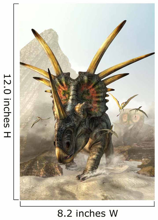 Charging Styracosaurus Wall Decal