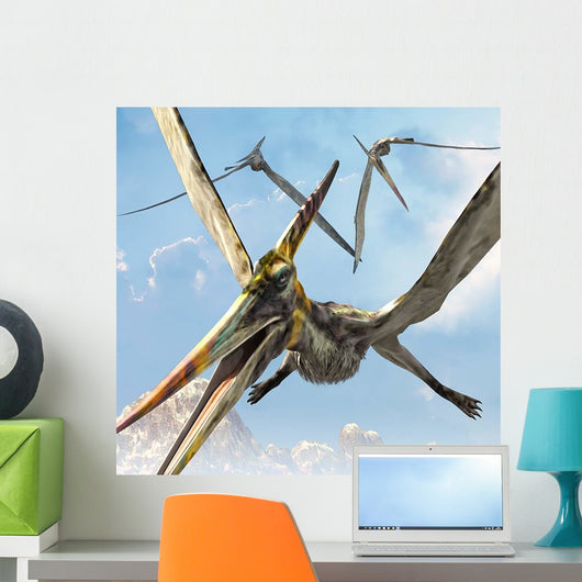 Flying Pterodactyls Searching for Wall Decal