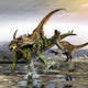 Gigantspinosaurus Is Attacked Pair Wall Decal