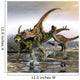 Gigantspinosaurus Is Attacked Pair Wall Decal